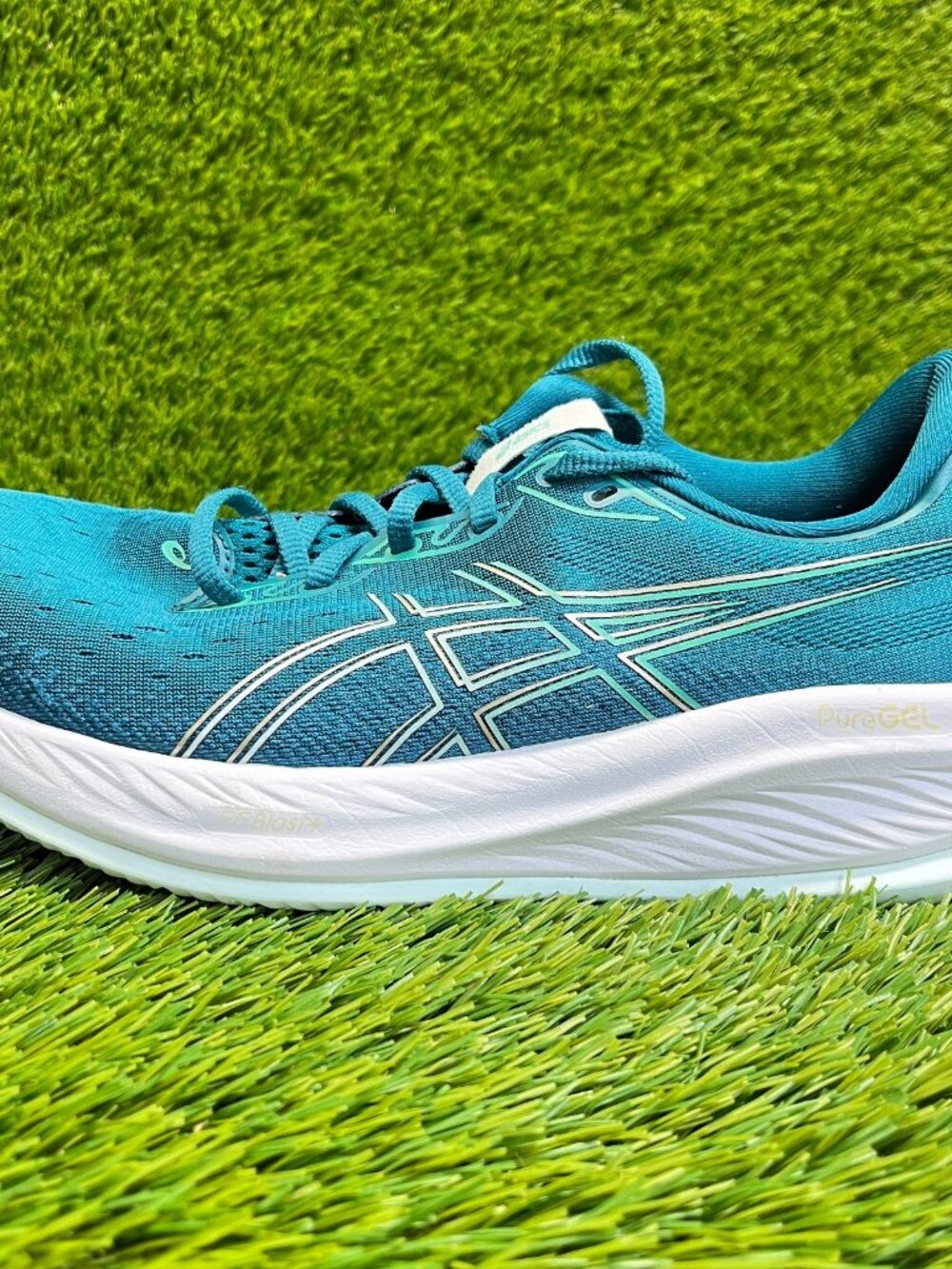 Asics Gel Cumulus 26 Womens Size 9.5 Blue White Athletic Running Shoes Sneakers - Picture 3 of 10